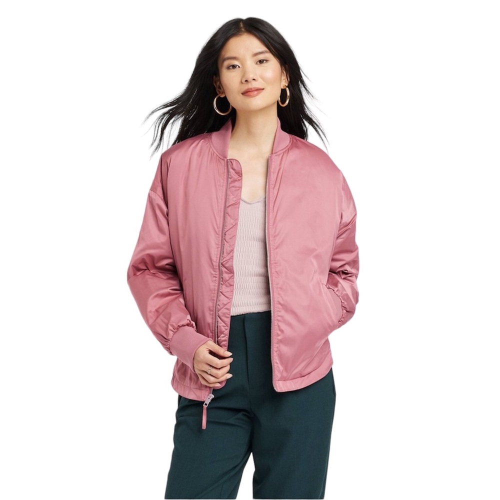 A New Day Women’s Pink Bomber Jacket